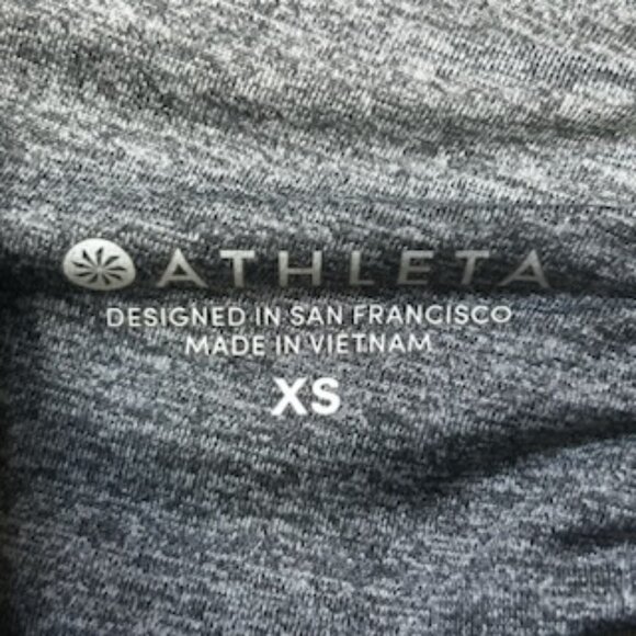 NWOT Athleta Pacifica Gym Training Yoga Activewear Top With Back Zip Pocket - Picture 6 of 8